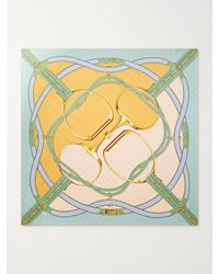 Gucci - Printed Silk-Twill Jacquard Scarf - Lyst