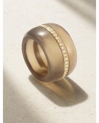 BY PARIAH - Net Sustain Pebble 14-Karat Recycled, Agate And Diamond Ring - Lyst