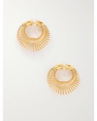 Alaïa - Tone Hoop Earrings - Lyst