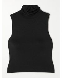 ÉTERNE - Harlow Stretch-Modal Jersey Turtleneck Tank - Lyst