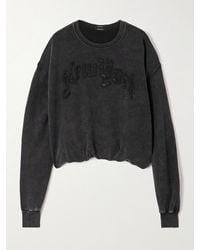 R13 - Balloon Oversized Appliquéd Cotton And Lyocell-Blend Jersey Sweatshirt - Lyst