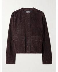 St. Agni - Utility Cocoon Suede Jacket - Lyst