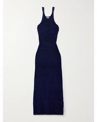 KHAITE - Jaime Brushed Silk And Cashmere-Blend Maxi Dress - Lyst