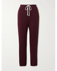 James Perse - Cotton-Jersey Track Pants - Lyst