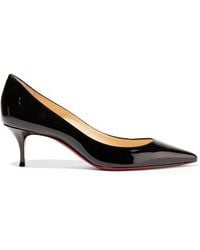 Christian Louboutin Pigalle Follies 55 Patent-leather Pumps - Black