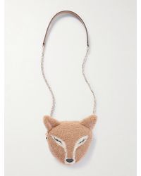Jimmy Choo - Fox Schultertasche Aus Shearling Mit Lederbesätzen - Lyst