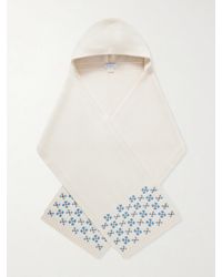 Calle Del Mar - Winter Hooded Fair Isle Cashmere Scarf - Lyst