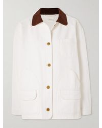 Doen - Pascual Corduroy-Trimmed Cotton Jacket - Lyst