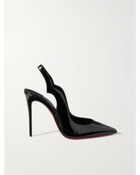 Christian Louboutin - Hot Chick Sling 100 Patent-Leather Courts - Lyst