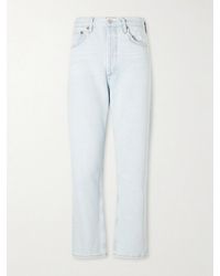 Agolde - 90's Crop Mid-Rise Straight-Leg Organic Jeans - Lyst