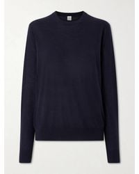 TOTEME - Garderob Wool And Silk-Blend Sweater - Lyst