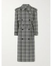S.S.Daley - Edna Houndstooth Wool And Cotton-Blend Trench Coat - Lyst