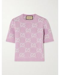 Gucci - Wollpullover Aus Jacquard-Strick - Lyst