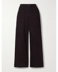 The Row - Pantalon Droit En Velours De Coton Mélangé Côtelé Eglitta - Lyst