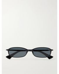 Saint Laurent - Sl 934 Mia Oval-Frame Metal Sunglasses - Lyst