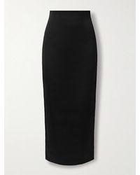 KHAITE - Loxley Satin-Crepe Maxi Skirt - Lyst