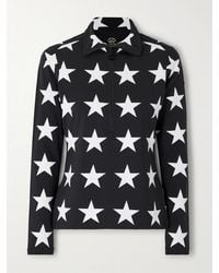 Goldbergh - Lunaria Metallic Printed Stretch Recycled-Jersey Base Layer - Lyst