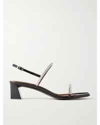 Giuseppe Zanotti - Mya Crystal-Embellished Patent-Leather Sandals - Lyst