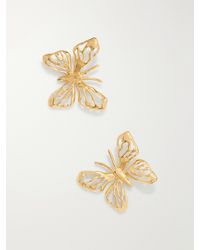 Oscar de la Renta - Butterfly-Tone Earrings - Lyst