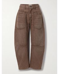 Nili Lotan - Shon Mid-Rise Barrel-Leg Jeans - Lyst