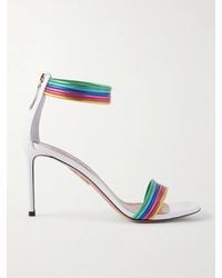 Aquazzura - Sway 85 Metallic Sandals - Lyst