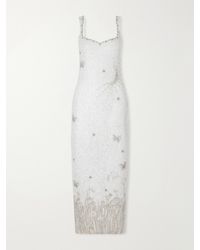 Clio Peppiatt - Wildflower Embellished Stretch-Tulle Gown - Lyst