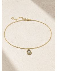 Mateo - 14-Karat Amethyst Anklet - Lyst