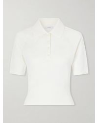 Givenchy - Cropped Cotton-Blend Polo Shirt - Lyst