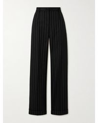 Dolce & Gabbana - Hose Mit Geradem Bein Aus Einer Wollmischung Mit Nadelstreifen - Lyst