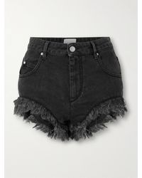 Isabel Marant - Eneidao Jeansshorts Mit Fransen - Lyst