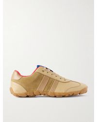 Wales Bonner - Lizard-Effect Leather And Suede Sneakers - Lyst