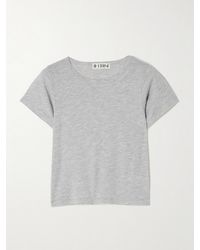 ÉTERNE - Baby Tee Verkürztes T-Shirt Aus Jersey Aus Einer Baumwoll-Modalmischung - Lyst