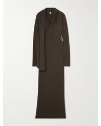TOTEME - Wrap-Effect Draped Stretch-Jersey Maxi Dress - Lyst
