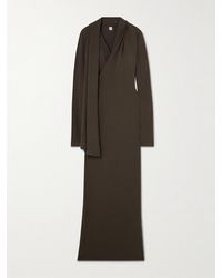 TOTEME - Wrap-Effect Draped Stretch-Jersey Maxi Dress - Lyst