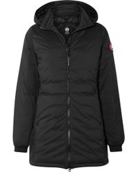 Canada Goose Camp Hooded Quilted Ripstop Down Jacket - Black