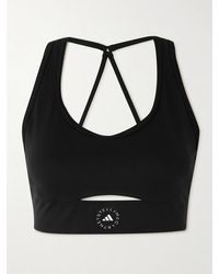 adidas By Stella McCartney - Truestrength Sport-Bh Aus Recyceltem Jersey Mit Stretch-Anteil Und Logoprint - Lyst