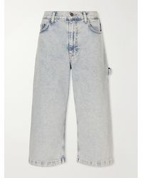 Sanderlak - Low-Rise Wide-Leg Cropped Jeans - Lyst
