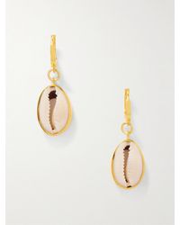 Tohum Design - Concha Puka Vermeil Earrings - Lyst