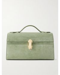 SAVETTE - Symmetry Pochette Suede Top-Handle Bag - Lyst