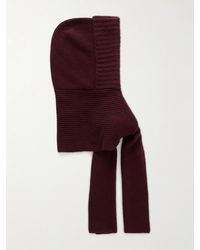 Yves Salomon - Hooded Ribbed Wool And Cashmere-Blend Snood - Lyst