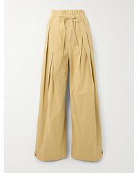 Jil Sander - Pleated Twill Wide-Leg Pants - Lyst