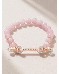 ANANYA - Chakra Armband Mit Mehreren Steinen Und Details Aus 18 Karat Roségold - Lyst