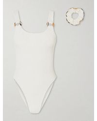 Burberry - Hunza G Domino Original Crinkle Swimsuit - Lyst