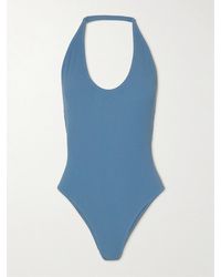 Lido - Ventitre Badeanzug Aus Geripptem Stretch-Material Mit Neckholder - Lyst