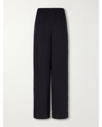 Theory - Crepon Wide-Leg Pants - Lyst