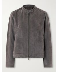 St. Agni - Suede Biker Jacket - Lyst