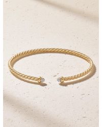 David Yurman - Cablespira 18-Karat Diamond Bracelet - Lyst