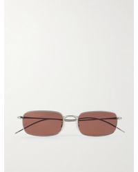 Oliver Peoples - Rectangle-Frame-Tone Sunglasses - Lyst