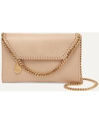 Stella McCartney - The Falabella Mini Faux Brushed-Leather Shoulder Bag - Lyst