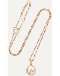 Chopard + Net Sustain Happy Diamonds 18-karat Gold Diamond Necklace - Metallic